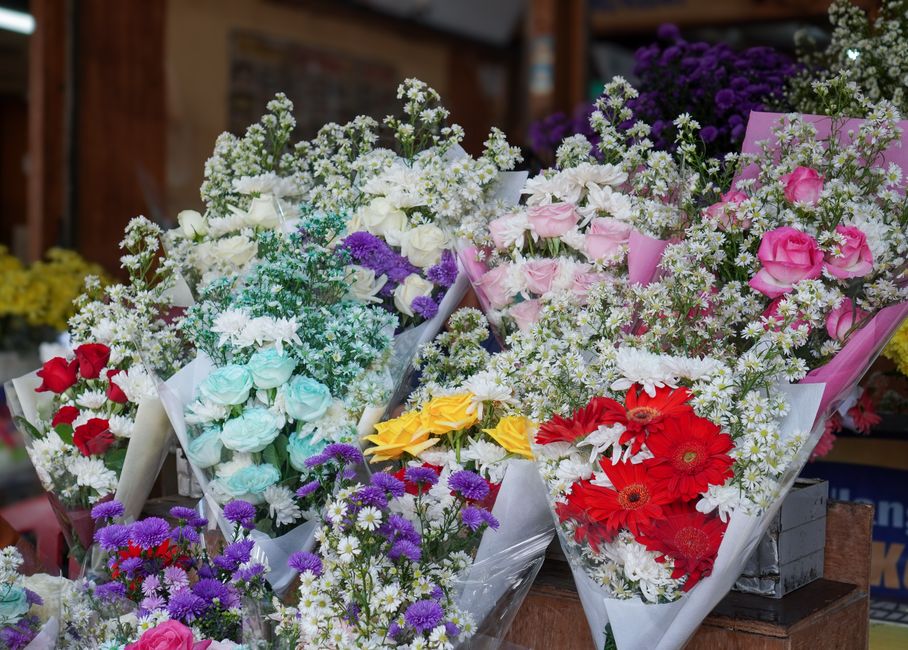 Composer un petit bouquet express du marché